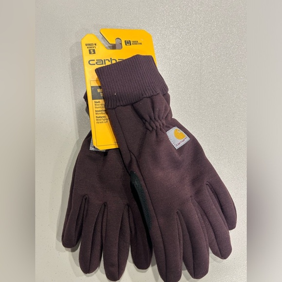 Carhartt Women's Small Wind Fighter Lined Fleece Touch Sensitive Maroon NWT - Picture 1 of 6